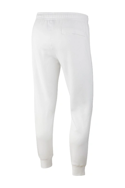 Shop Nike Sportswear Club Fleece Joggers In White/black