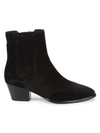 Shop Ash Hook Suede Chelsea Boots In Black