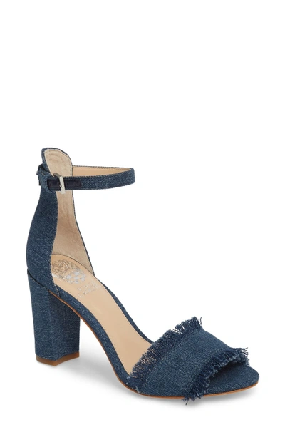 Shop Vince Camuto Corlina Ankle Strap Sandal In Mid Blue16