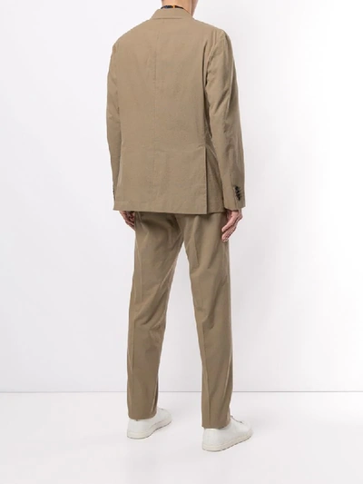 Shop Caruso Two Piece Suit In Brown