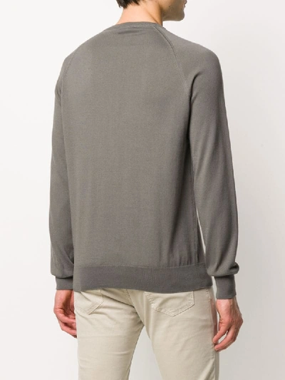 Shop Cruciani Crew-neck Knit Jumper In Grey