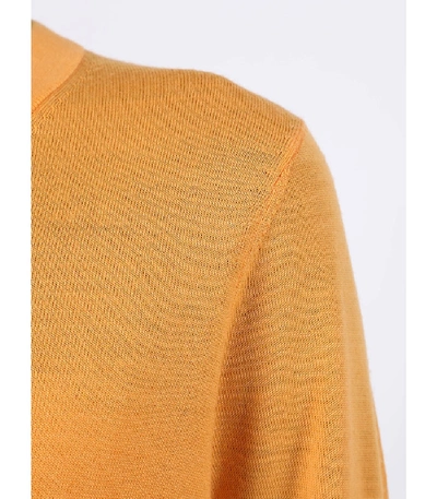 Shop Sies Marjan Apricot Cardigan Wool Knit Sweater In Yellow