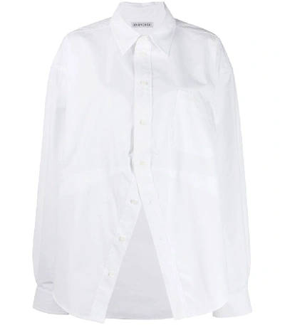 Shop Balenciaga Deconstructed Over-sized Shirt In White