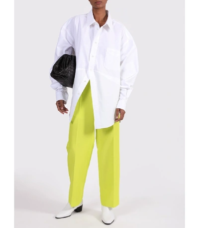 Shop Balenciaga Deconstructed Over-sized Shirt In White