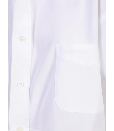 Shop Balenciaga Deconstructed Over-sized Shirt In White