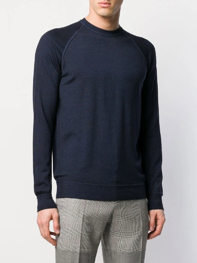 Shop Drumohr Cotton Sweatshirt In Blue