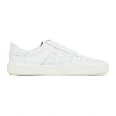 Shop Amiri White Dagger Monogram Sneakers In Wht