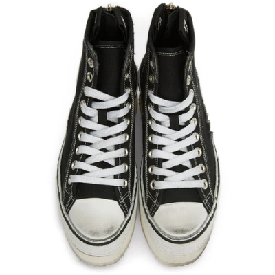 Shop R13 Black Platform High-top Sneakers