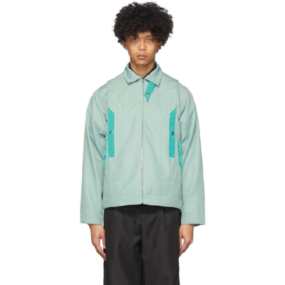 Kiko Kostadinov Tulcea High Neck Jacket In Green | ModeSens