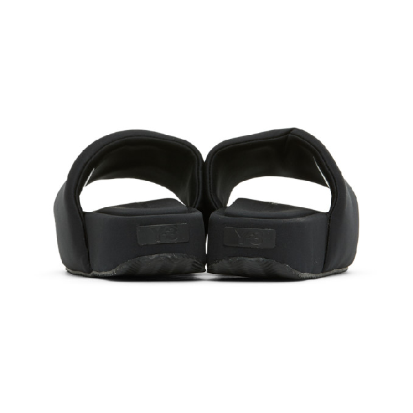 y3 leather slides
