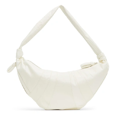 Shop Lemaire White Large Bum Bag In 000 White