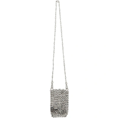 Shop Paco Rabanne Silver Mini Iconic 1969 Bag In 040 Silver