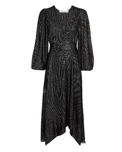 Shop Iro Joucque Chiffon Midi Dress In Black