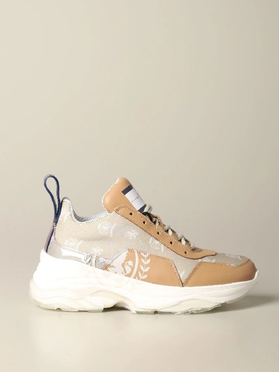 Shop Tommy Hilfiger Hilfiger Collection Sneakers Shoes Women  In Beige