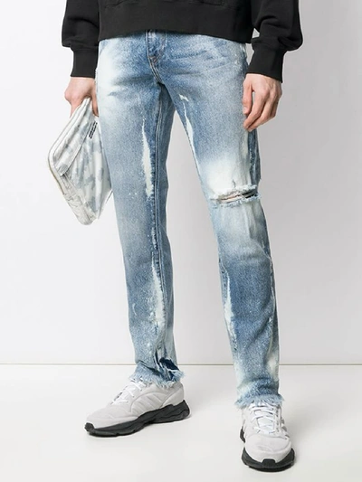 Shop 424 Jeans Washed-out In Blue