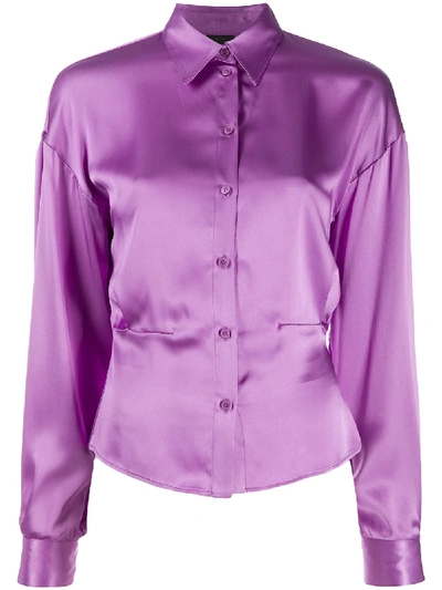 Shop Pinko Slim Fit Shirt In Purple