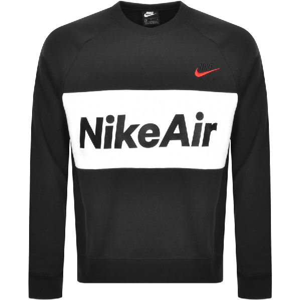 nike air crew sweatshirt black