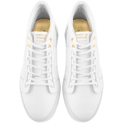 Shop Android Homme Propulsion Mid Trainers White