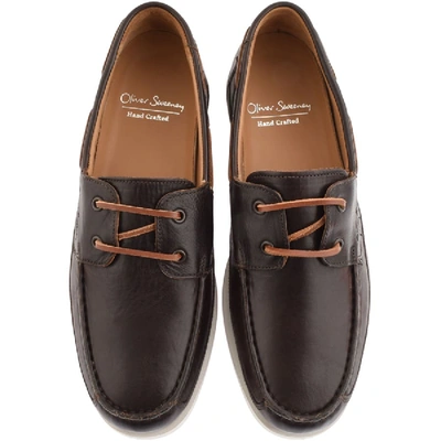 Shop Oliver Sweeney Sweeney London Lufton Boat Shoes Brown