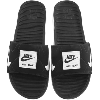Shop Nike Air Max 90 Sliders Black