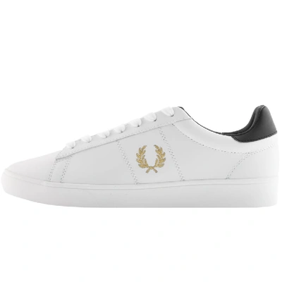 Shop Fred Perry Spencer Leather Trainers White
