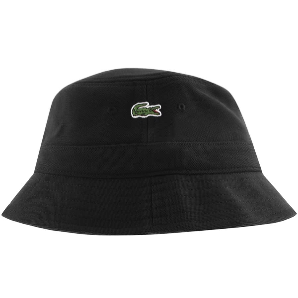 lacoste bucket hat black