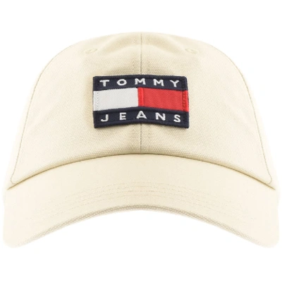 Shop Tommy Jeans Logo Cap Beige