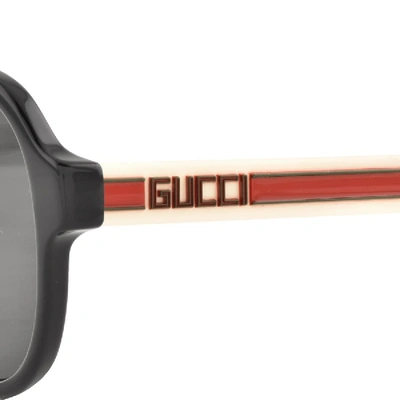 Shop Gucci Gg0463s Aviator Sunglasses Black