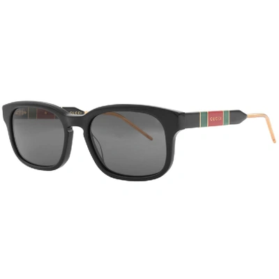 Shop Gucci Gg0602s Sunglasses Black