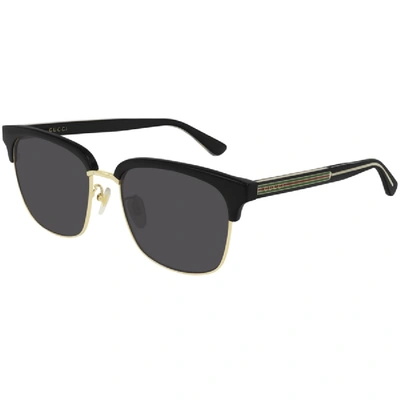 Shop Gucci Gg0382s 006 Sunglasses Black