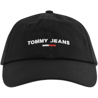 Shop Tommy Jeans Logo Cap Black