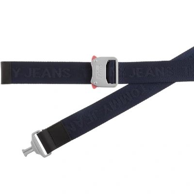 Shop Tommy Jeans Fast Clip Woven Belt Navy