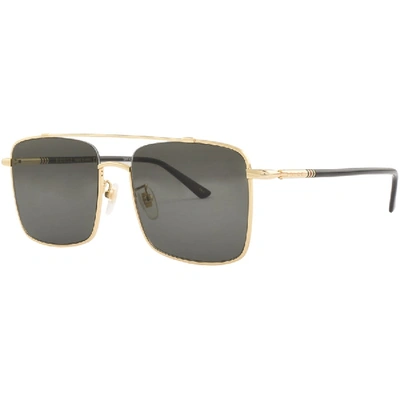 Shop Gucci Gg0610sk 001 Aviator Sunglasses Gold