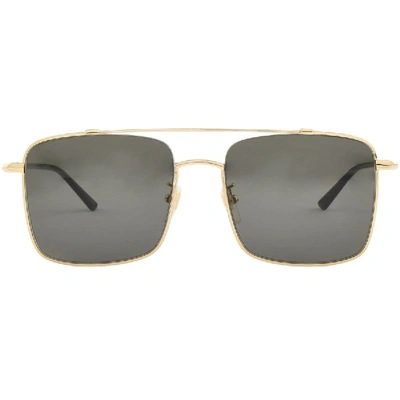 Shop Gucci Gg0610sk 001 Aviator Sunglasses Gold