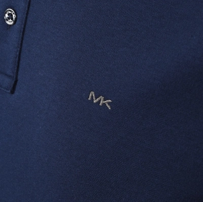 Shop Michael Kors Sleek Polo T Shirt Navy