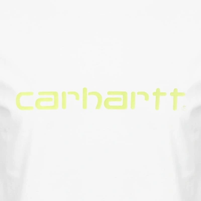 Shop Carhartt Script Logo T Shirt White