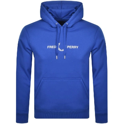 Fred Perry Chest Logo Hoodie In Royal Blue | ModeSens