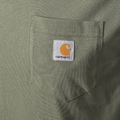 Shop Carhartt Pocket Short Sleeved T Shirt Green