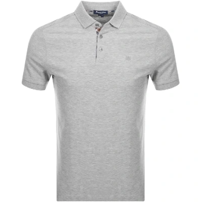 Shop Aquascutum Hillington Polo T Shirt Grey