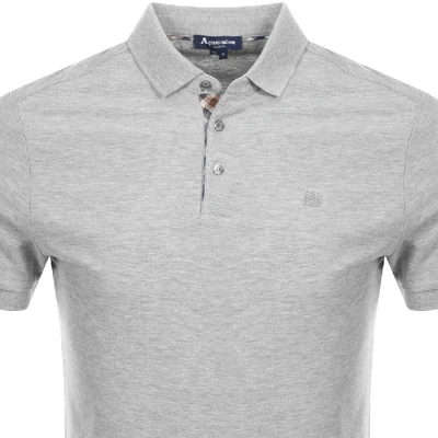 Shop Aquascutum Hillington Polo T Shirt Grey