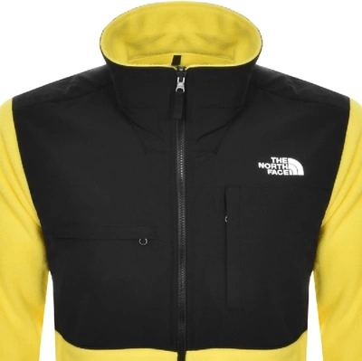 Shop The North Face Denali Fleece Jacket Yellow