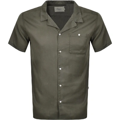 Shop Les Deux Laurent Short Sleeved Shirt Green