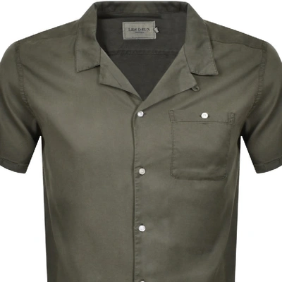 Shop Les Deux Laurent Short Sleeved Shirt Green