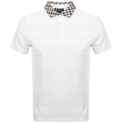 Shop Aquascutum Coniston Polo T Shirt White