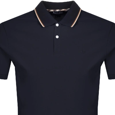 Shop Aquascutum Bosley Vicuna Tipped Polo T Shirt Navy