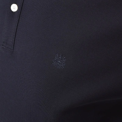 Shop Aquascutum Bosley Vicuna Tipped Polo T Shirt Navy