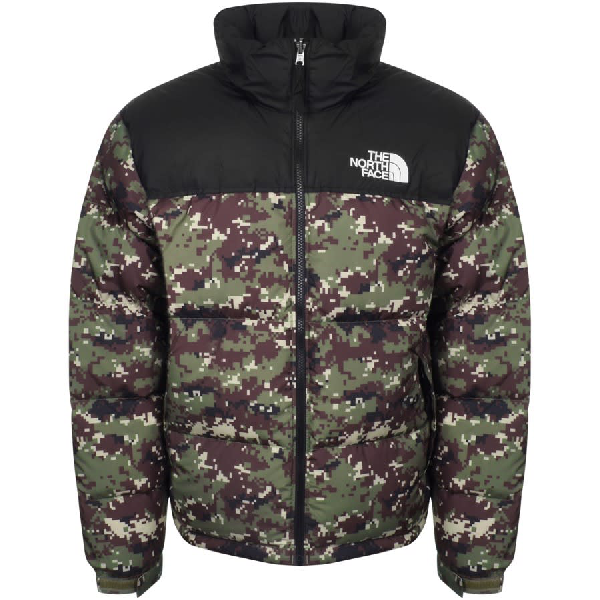 north face green down jacket