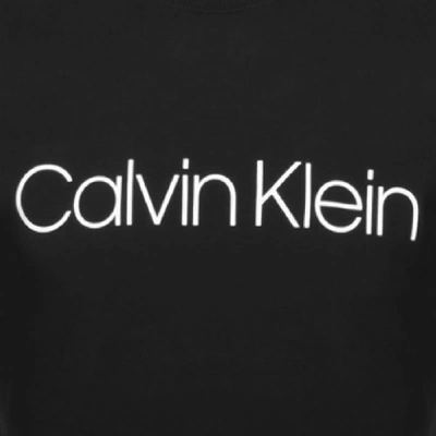 Shop Calvin Klein Logo Crew Neck Sweatshirt Black