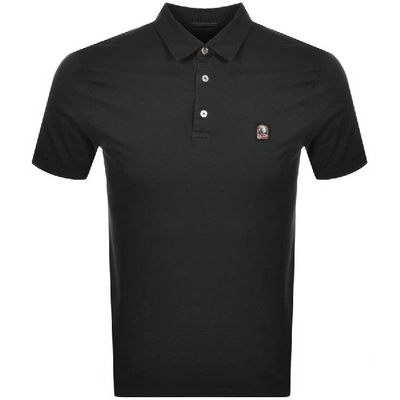 Shop Parajumpers Hugh Polo T Shirt Black