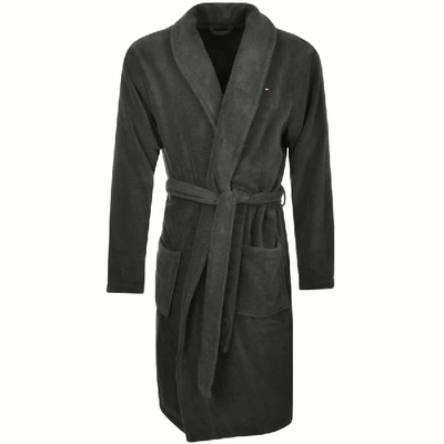 Shop Tommy Hilfiger Loungewear Icon Bath Robe Grey